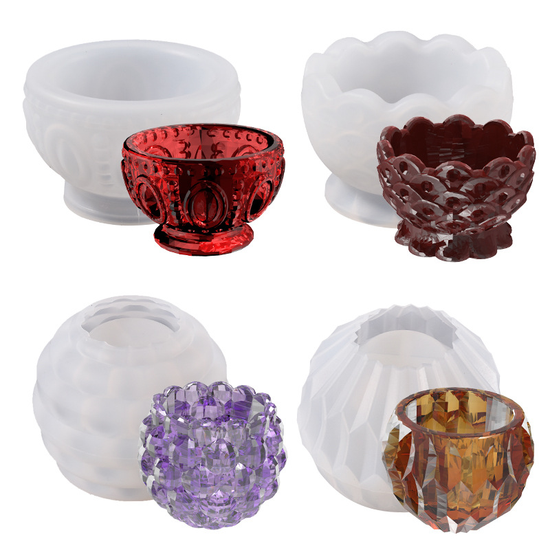 Coaster Mold Round - Ronde Opbergdoos Gips Siliconen Mal Aromatherapie