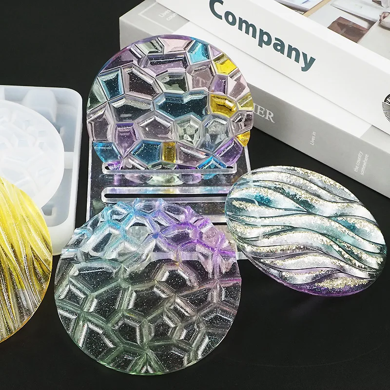 DIY Kristal Epoxy Mold Wave Di - Coaster Mold Round recensie en prijs