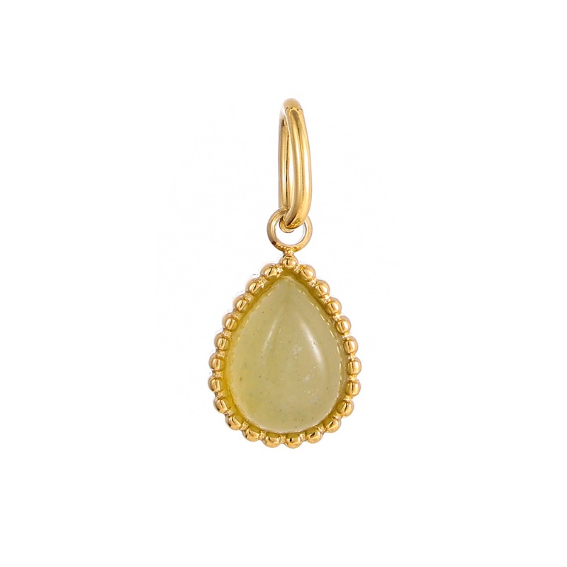 Boho druppelvormige edelsteen  - Bezels Set Pendant recensie en prijs