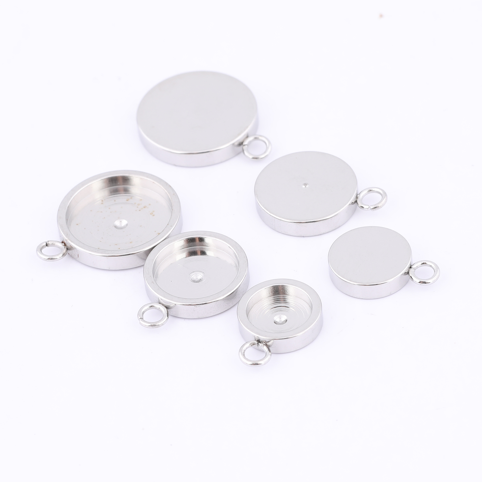 20st roestvrij staal 6mm 8mm 1 - Bezels Set Pendant recensie en prijs